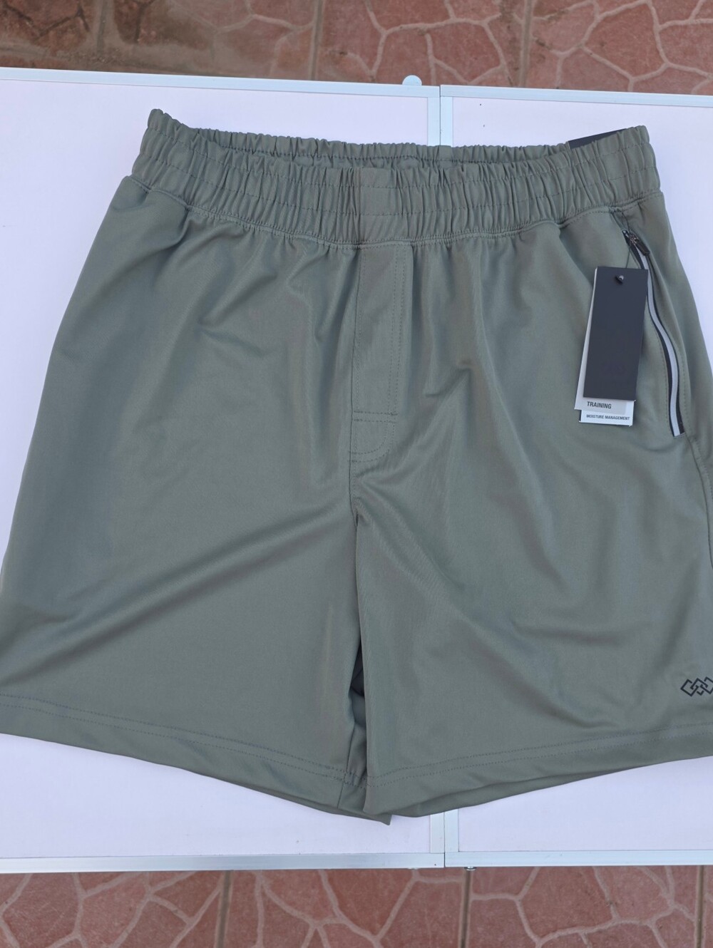 Men's leg3nd green stretch shorts large 7 inch inseam